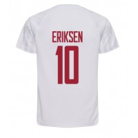 Fotbalové Dres Dánsko Christian Eriksen #10 Venkovní MS 2022 Krátký Rukáv